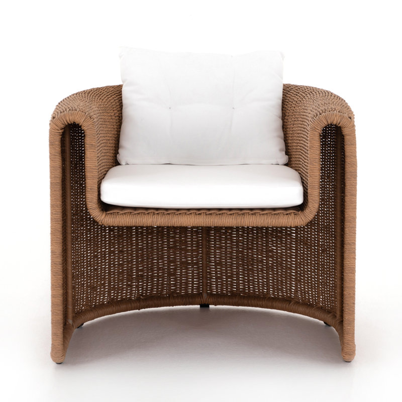 Tucson Outdoor Lounge Chair, Dark Brown