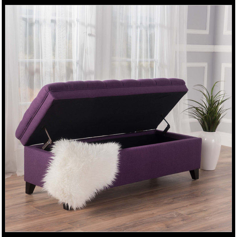 Juliana Storage Ottoman, Purple