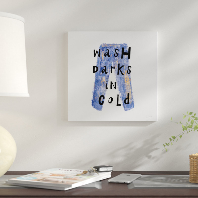 « blanchissage rules v », art textuel sur toile, H 12 po x l 12 po x P 0,75 po, Pas de tapis, Toile tendue