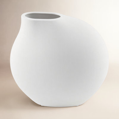 NONA White 5.5" Porcelain Table Vase