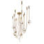 108" Long Castiliolite Trapeze 8 Light Chandelier