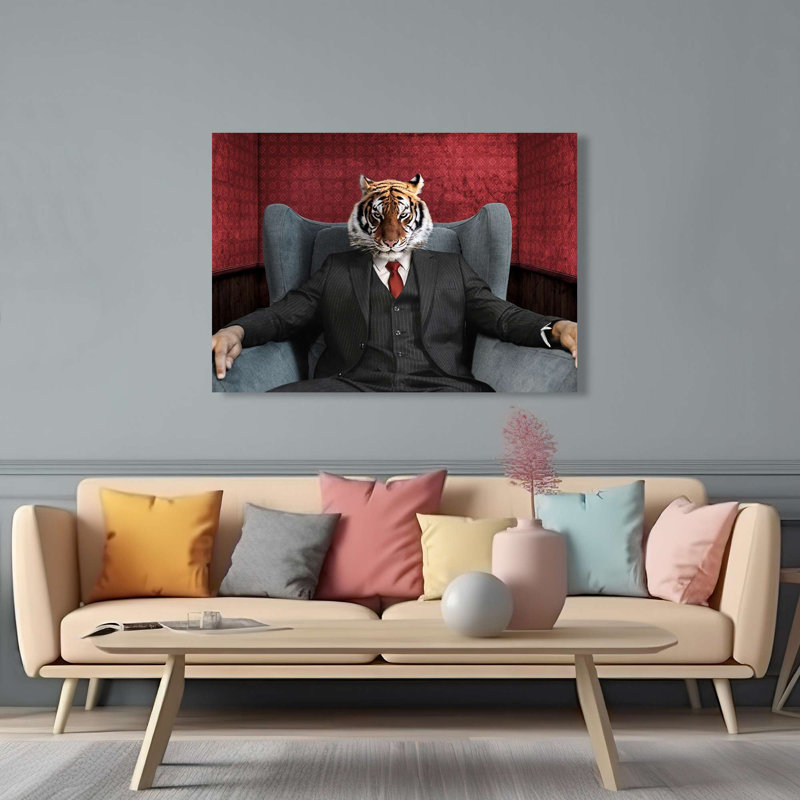 El Tigre by VizLab - Wrapped Canvas Print, 70cm H x 100cm W x 4cm D