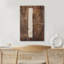 Style Mid-Century brun foncé, formes abstraites neutres, grand cadre rustique, décor minimaliste M21-101791651-101791652