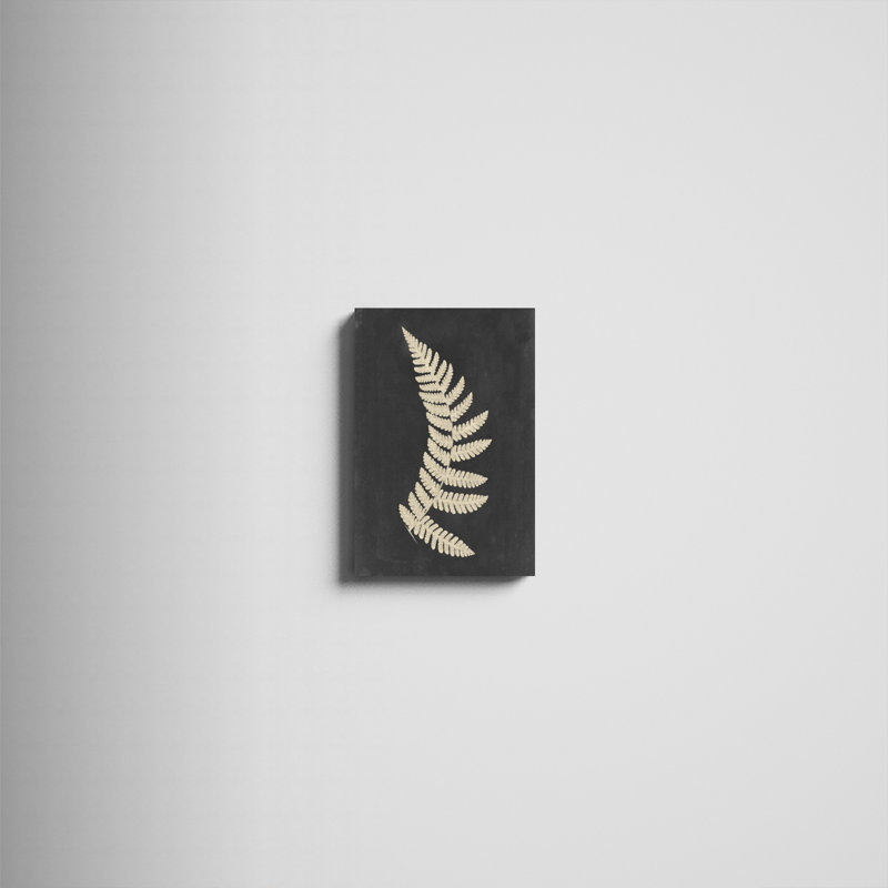 " Linen Fern IV " by Vision Studio, 18" H x 12" W  , Wrapped Canvas, No