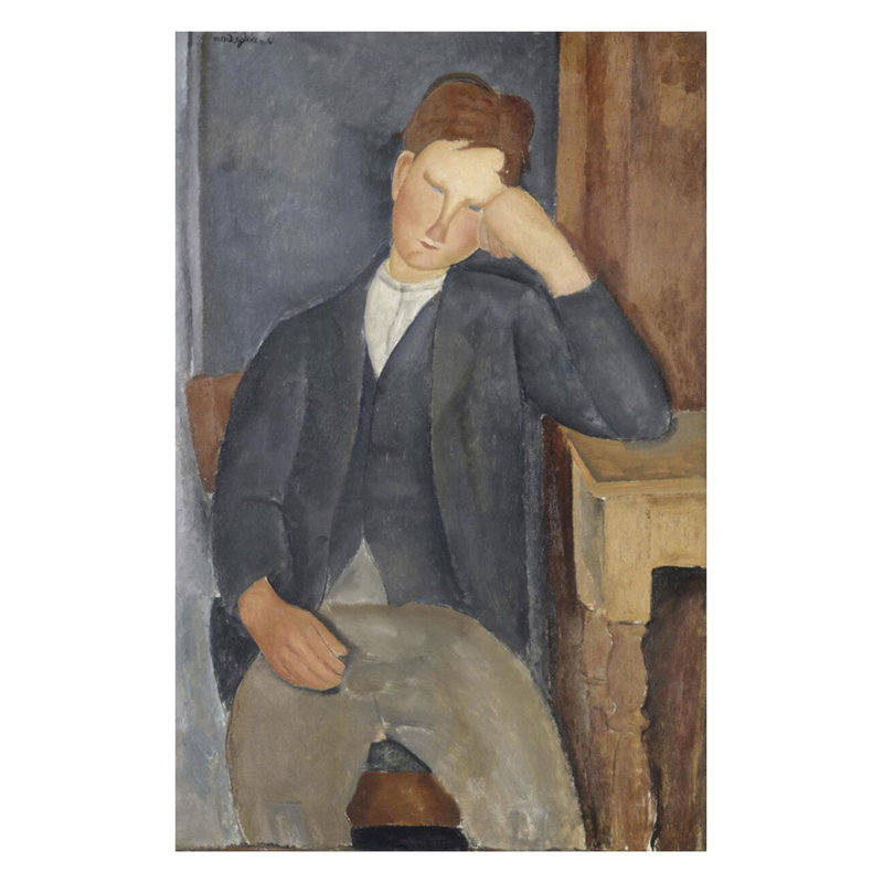«The Young Apprentice» par Amedeo Modigliani - Estampe numérique, H 28 po x l 22 po