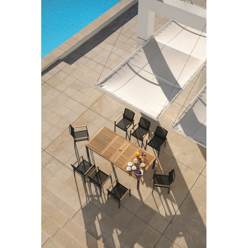 Aura Extending Dining Table, Arctic White