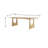 Rectangular Burlywood Solid Wood Dining Table-865357480