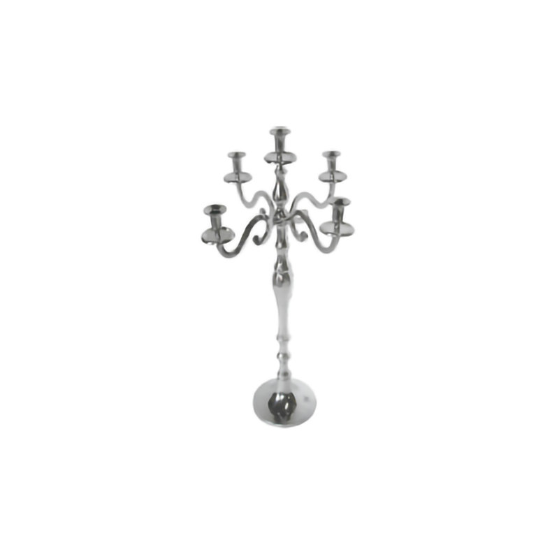 Chrome Aluminum Candle Holder