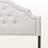 Paragon Upholstered Full Size Headboard in Greyish Beige Fabric, 25.61'' H X 55.40'' W X 2.15'' D-618731377