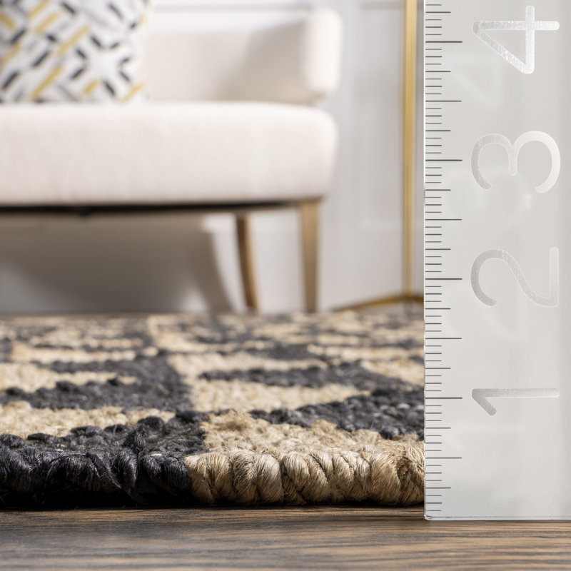 Arrowroot Geometric Tasseled Area Rug, Rectangle 9'6" x 13'6"