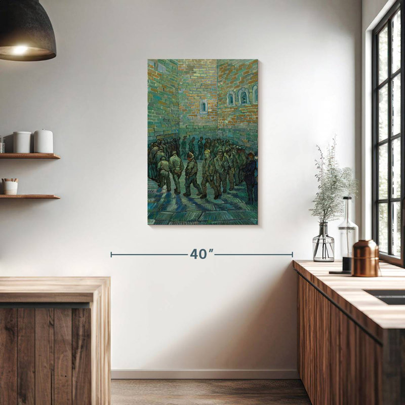 Leisha Prisoners Exercising, 36" H x 24" W