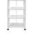 Foldable 6-Shelf Classic Stamped Steel Bookcase-16202753