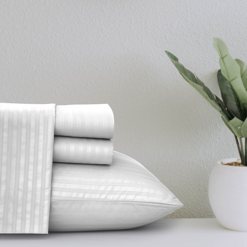 Lux Decor Collection Brushed Microfiber Sheet Set with Fitted Flat Sheets & Pillowcase, King Sheet Set with 2 Pillowcases