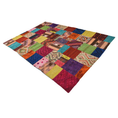 Tapis multicolore 6 pi 10 po x 10 pi 1 pi
