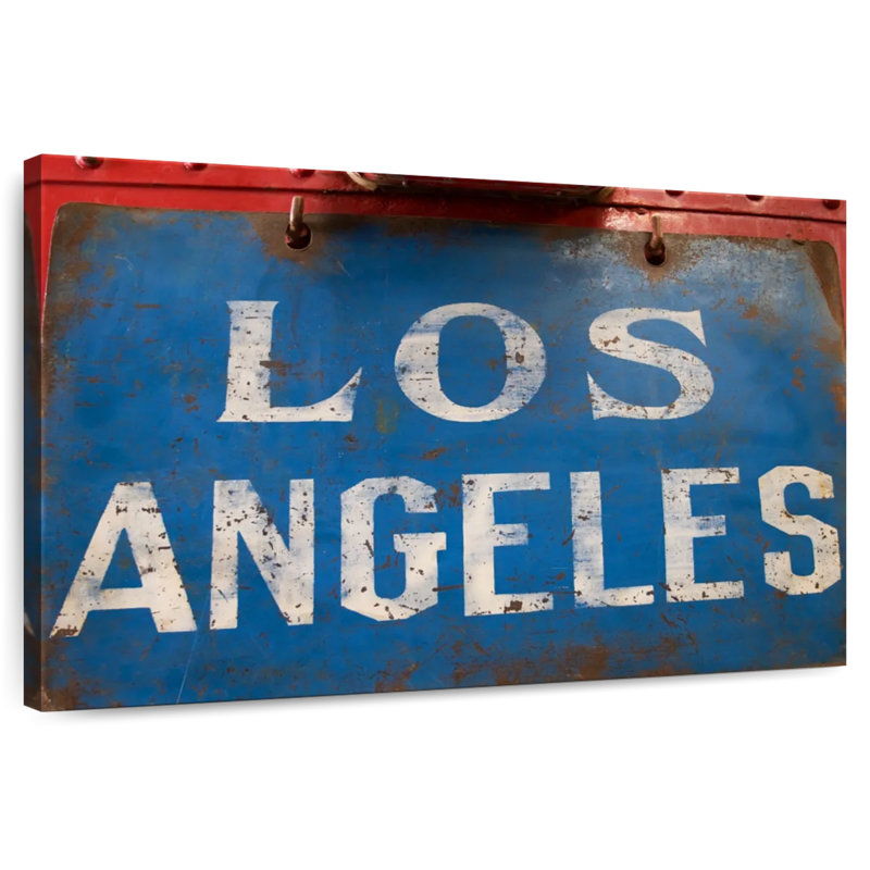 Enseigne rétro Sirci Los Angeles, H 16 po x l 24 po