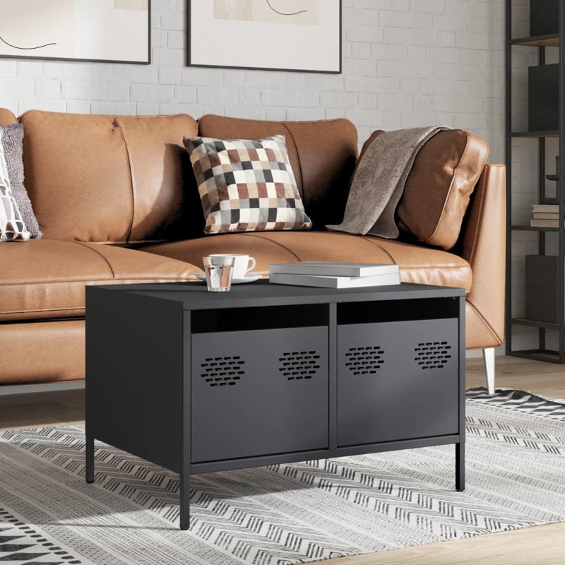 Avarni Unfinished TV Stand for TVs up to 24", Anthracite