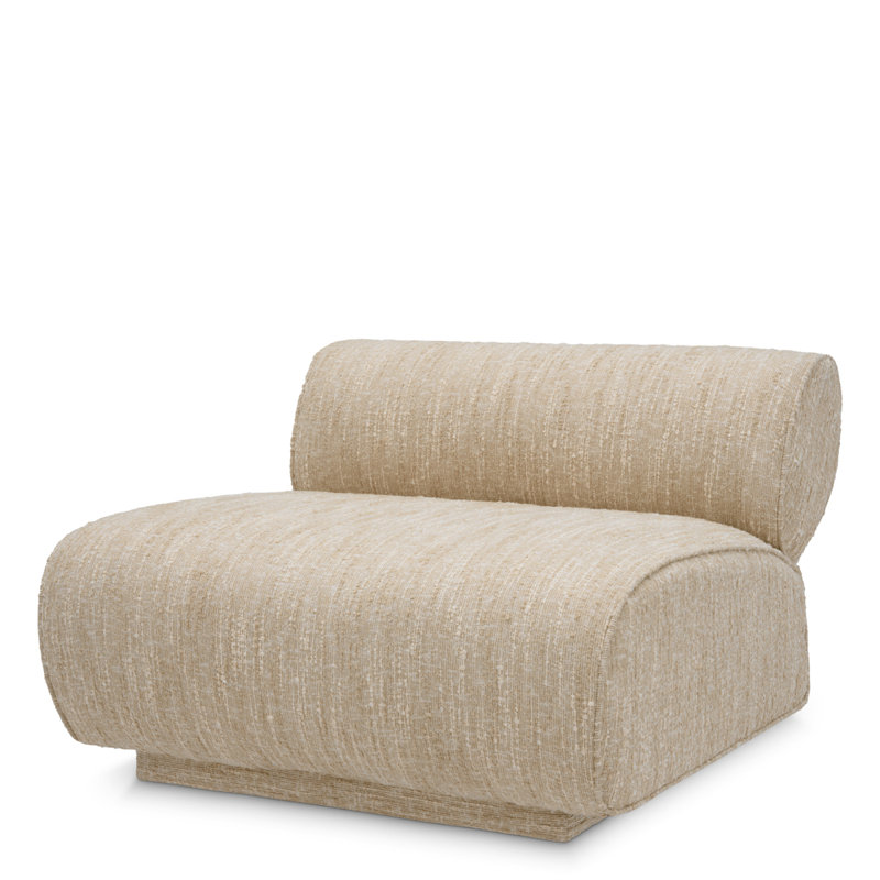 Urbano Side Chair, Boucle Sonata Cream Polyester Blend