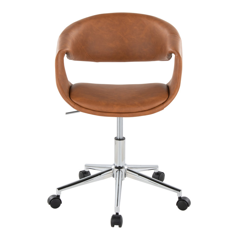 Arshad Upholstered 5-Star Task Chair, Camel