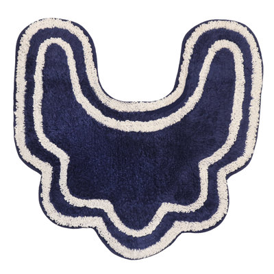 Dobrinka Bath Rug Plush 100% Cotton Mat, Unique Design, Absorbent, Quick Dry
