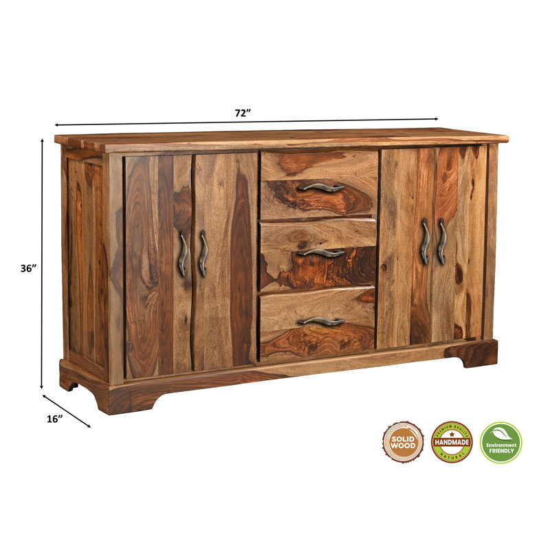 Chaliyah 72'' Solid Wood Sideboard