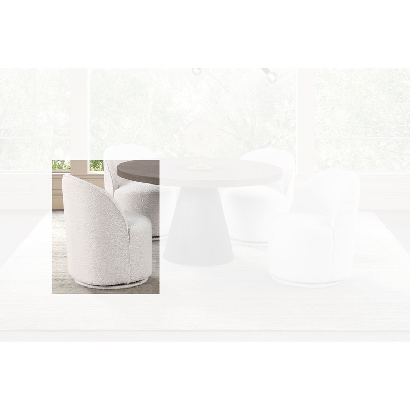 Chaise pivotante Wessel, Blanc