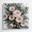 Aquarelle florale 18, art mural en métal bleu-831731398