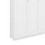 Lit escamotable double avec tablettes