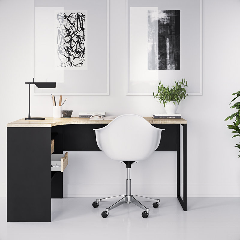 Bharkah Computer Desk, Black