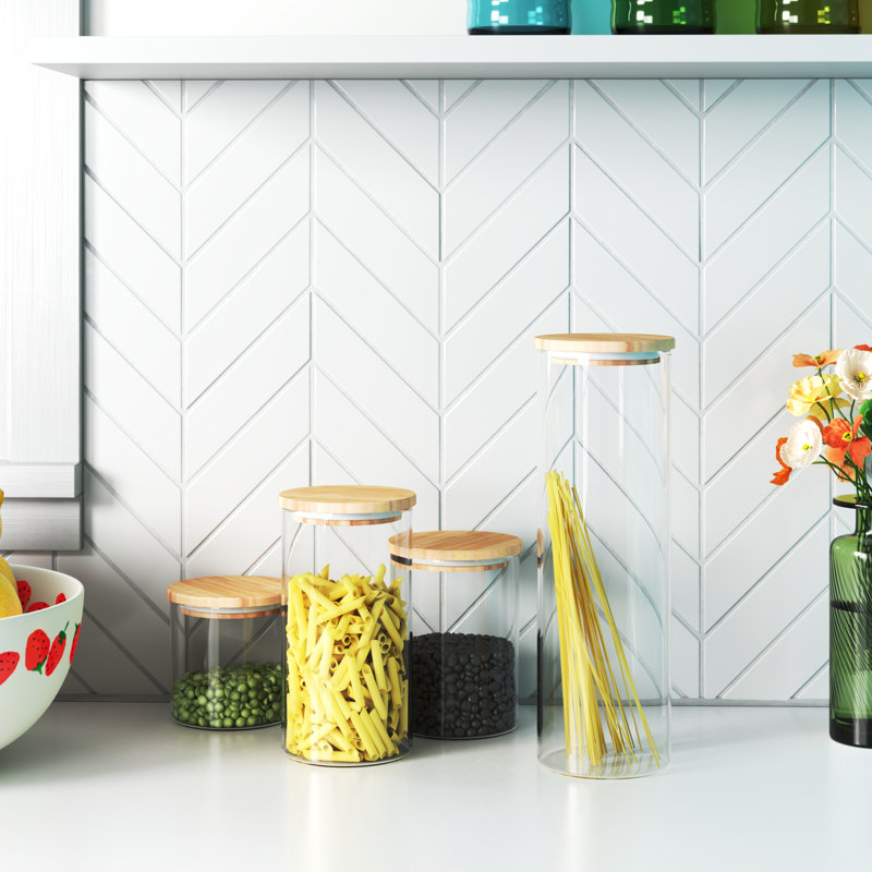 Moraga 4 Piece Kitchen Canister Set