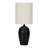 Lighting, 17"H, Table Lamp, Black Ceramic