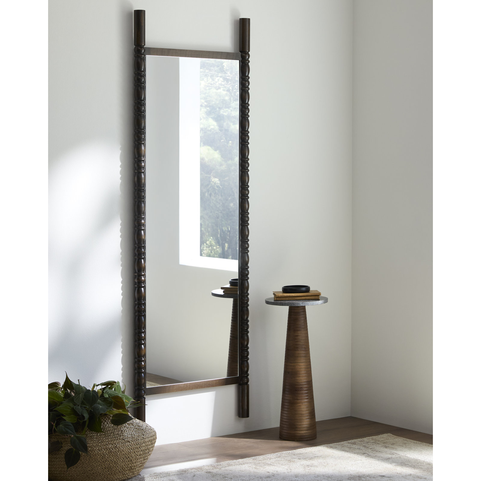 Bennet 30" Full-Length Mirror, 65" x 22", Dark Brown