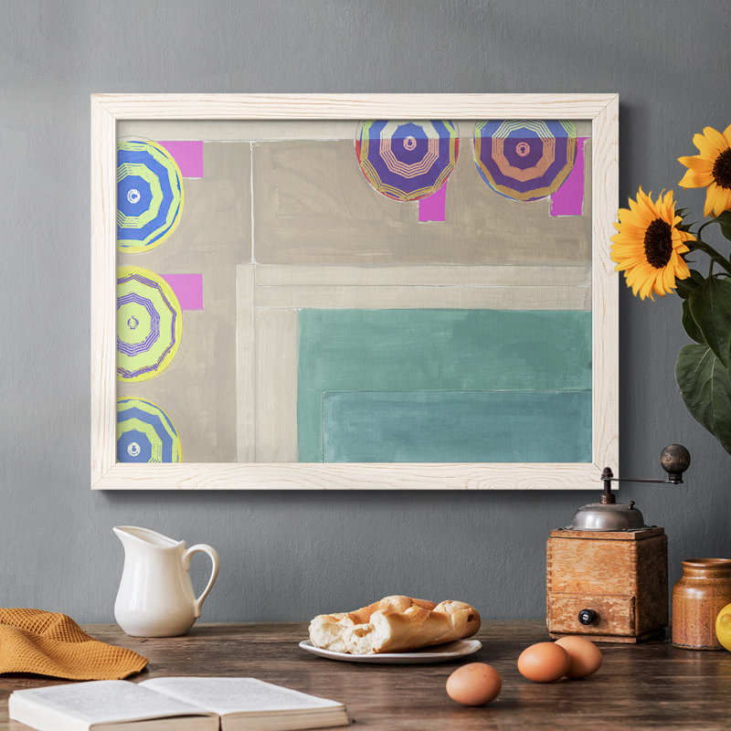 By the Pool III - Impression sur toile tendue, H 18 po x l 26 po x P 1,5 po, Blanc