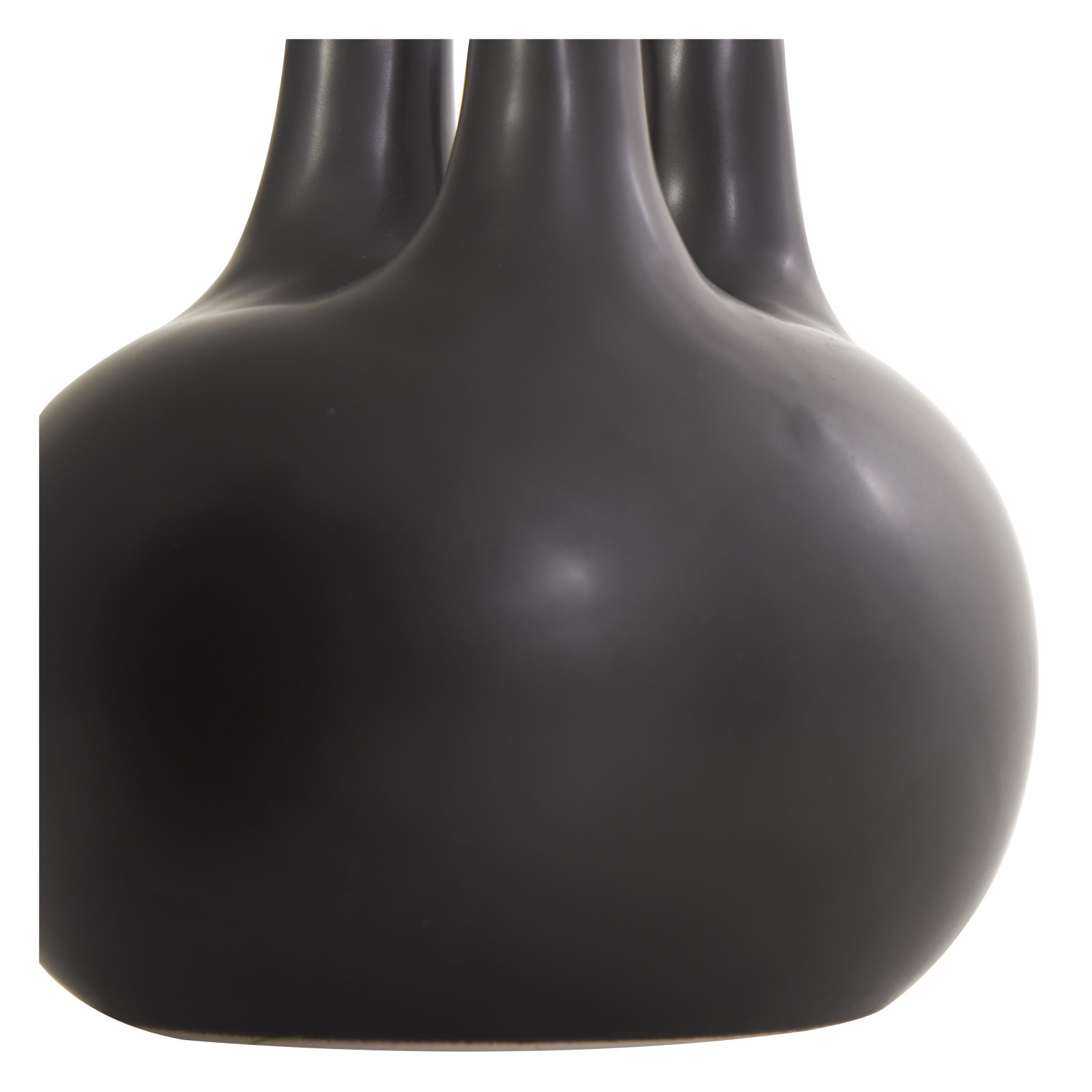 Horsham Dolomite Table Vase, Black, 7.2"H x 6.15"W x 6.2"D