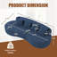 Canapé modulaire courbé 94,49 po 3 places-261015011