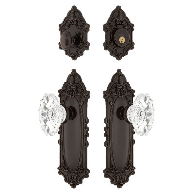 Nostalgic Warehouse Victorian Entry Set with Chateau Crystal Knob