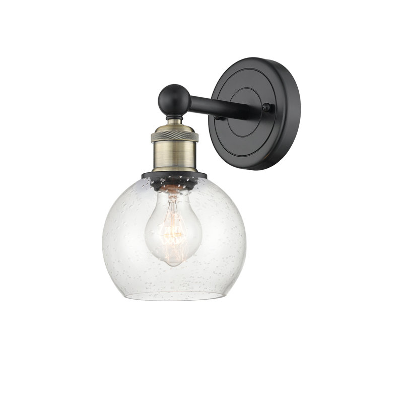 Cheboygan Armed Sconce, Seedy, Black Antique Brass