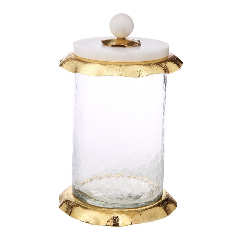 Glass Jar, 10.5" H x 4.75" W x 5" D
