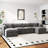 Modern Chenille Loveseat Sofa Couch With Ottoman-1360277065-1360277066