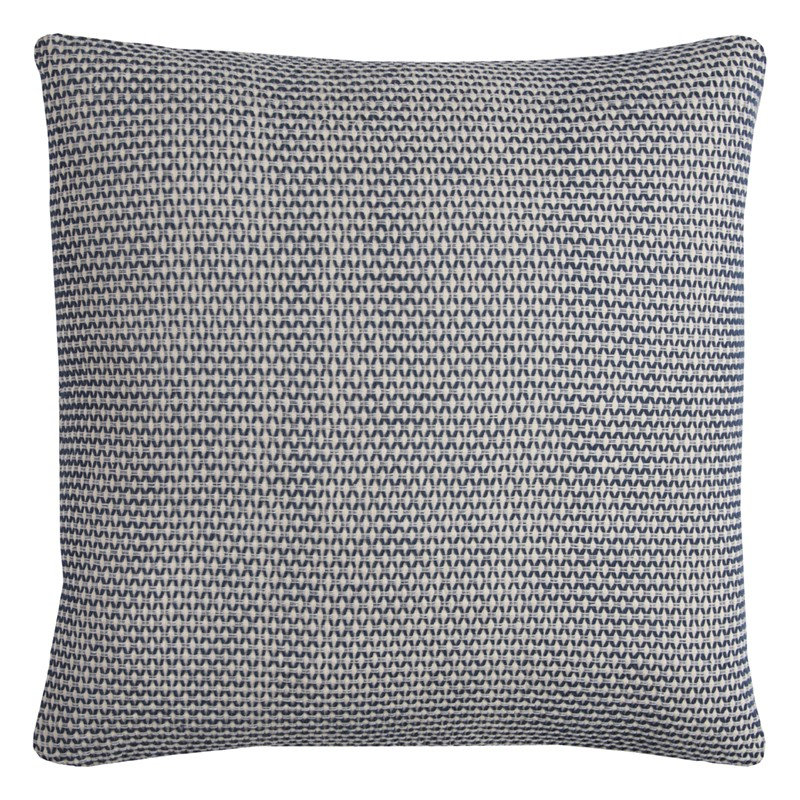 Coussin décoratif en coton, Indigo