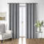 Shay Solid Gray Cotton Grommet Top Drapery Panel Set of 2-463031918
