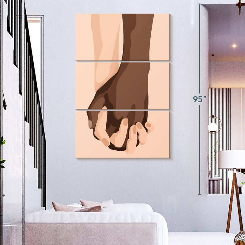 Hardie Interracial Couples, 74" H x 48" W