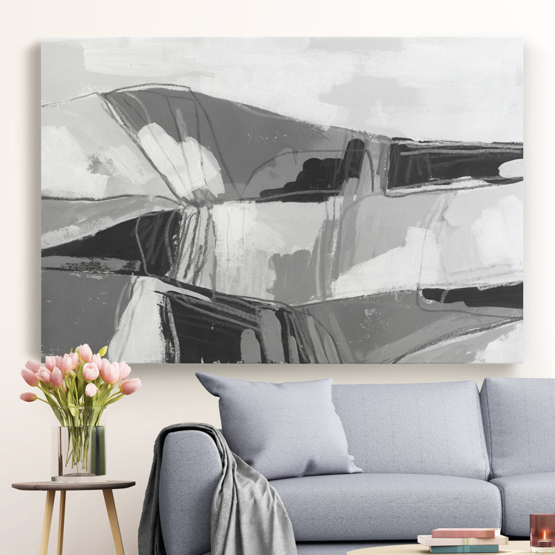 « neutral landscape sketch ii », impression sur toile, H 12 po x l 8 po x P 1 po, Toile tendue