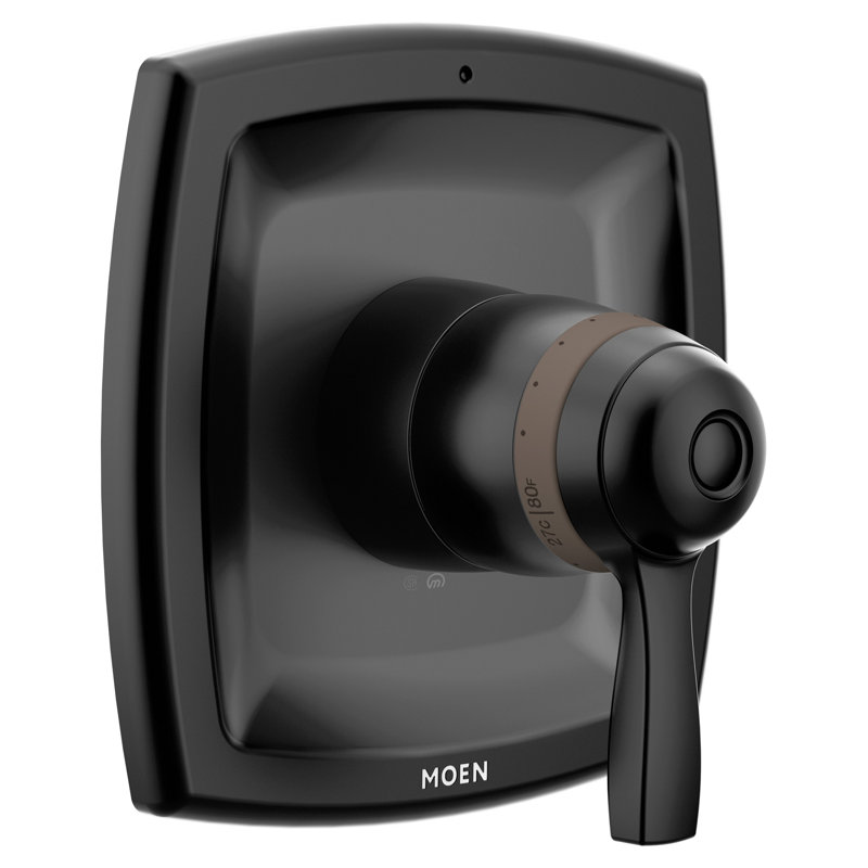 Voss ExactTemp Tub/Shower Trim Kit without Valve, Matte Black