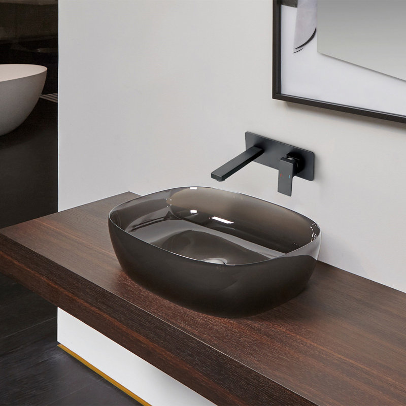 Wall Mounted Single Handle Bathroom Sink Faucet
