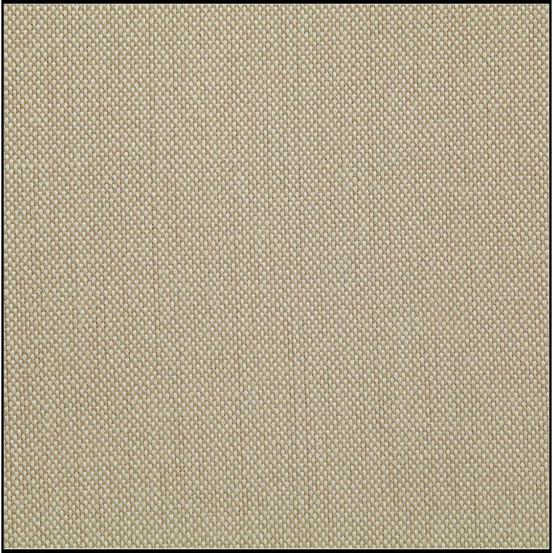 Ensemble de 2 chaises de salle à manger rembourrées en tissu blanc antique et ivoire