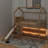 Twin Size  House Loft Bed With Shelves And Light-120034832
