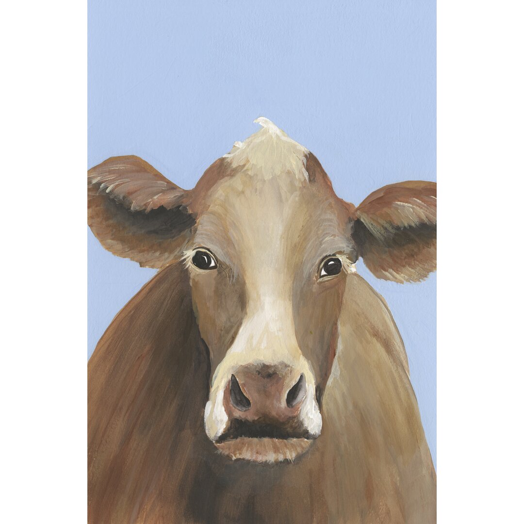 Leinwandbild Cow-don Bleu IV von Regina Moore