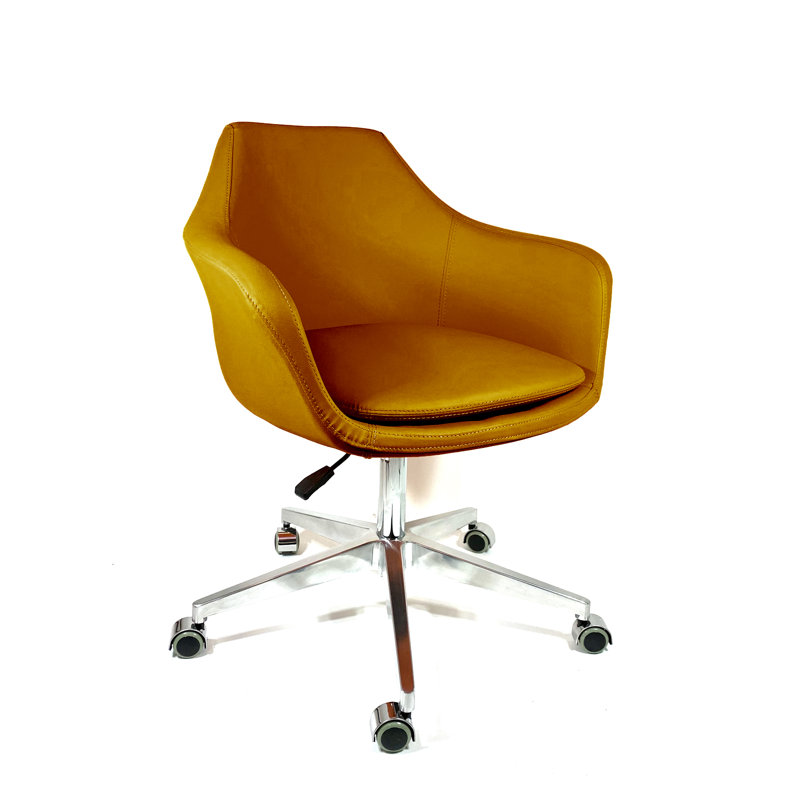 Maday Vinyl Task Chair, Apricot
