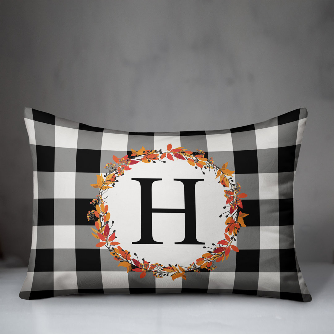 Harvest Monogram Lumbar Pillow Designs Direct Creative Group