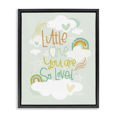 Cadre flottant Little One You Are Love, design par Mandy Ford Art + Illustration